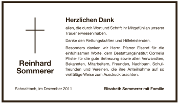 Traueranzeige von Reinhard Sommerer von Pegnitz-Zeitung